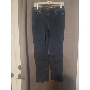 Lands' End Women's Dark Wash Denim‎ Jeans, Women's Size 6, Slim Fit, Stretch